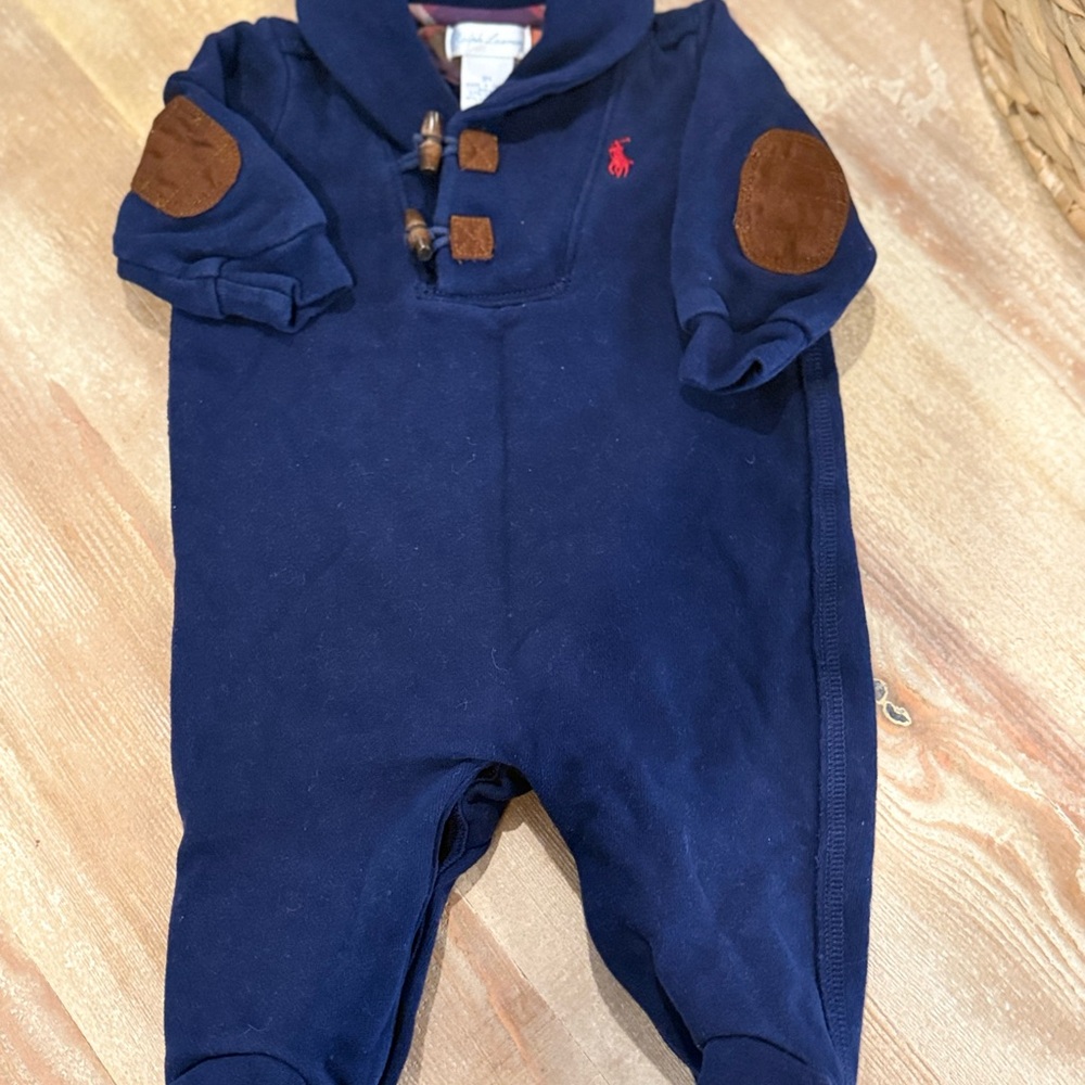 Ralph Lauren Navy Garment with Plaid Accents